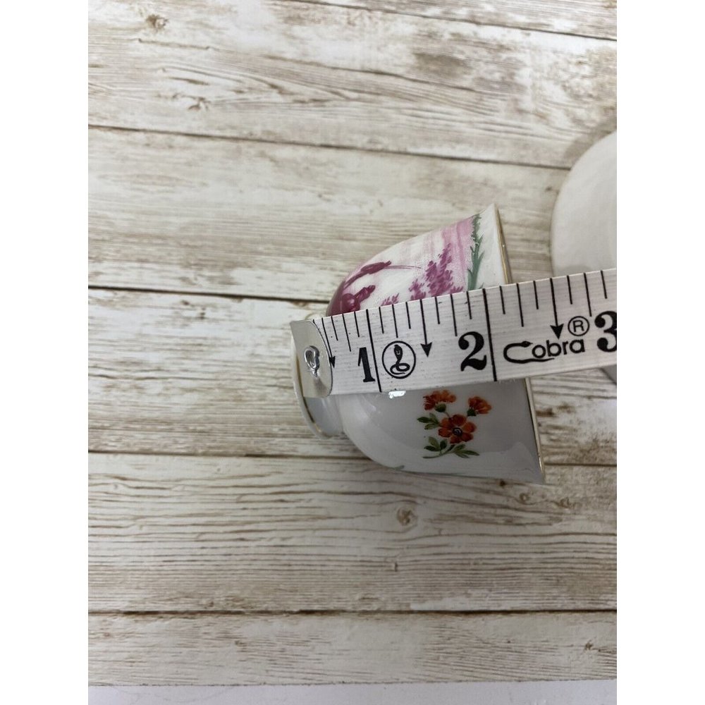 Haviland Malmaison Cup and Saucer Purple Fishing Scene Antique HTF - Picture 8 of 11